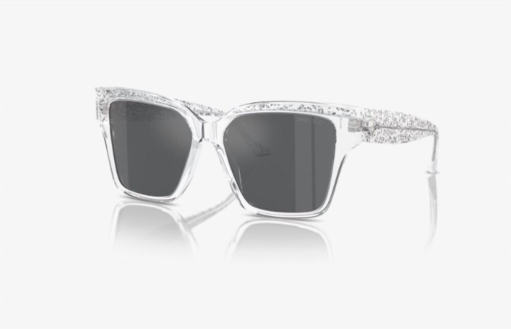 NEW JIMMY CHOO women's cat eye sunglasses in crystal glitter